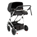 carrycot plus for twins shown in parent facing seat mode while installed on Mountain Buggy duet stroller_black