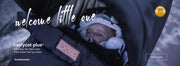 close-up of baby wrapped up warm while resting in carrycot plus™ from Mountain Buggy