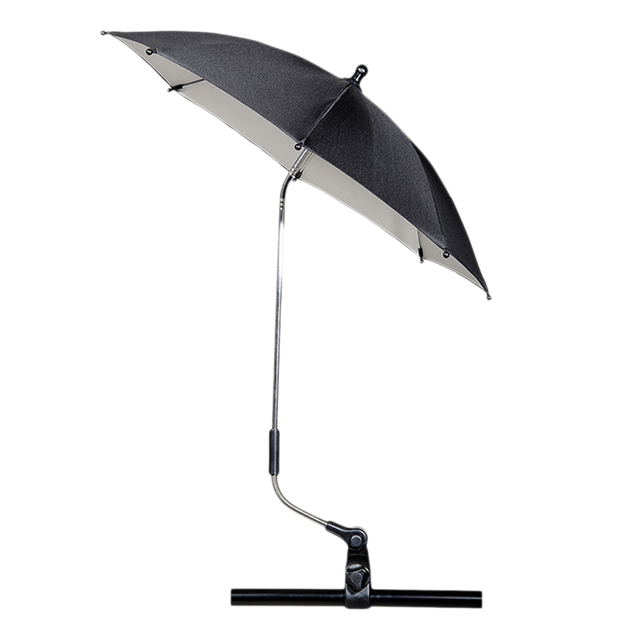 Mountain Buggy parasol umbrella fully opened_black