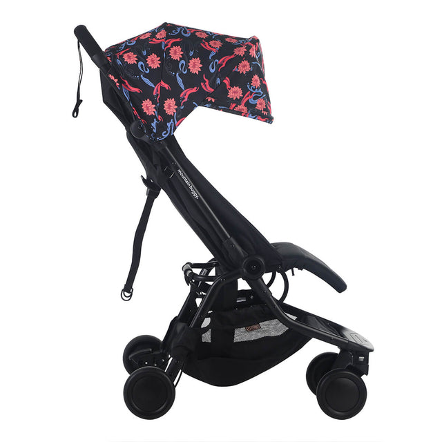 mountain buggy nano travel pram toddler upright position side view - limited edition year of the rabbit fabric 2023_year-of-rabbit