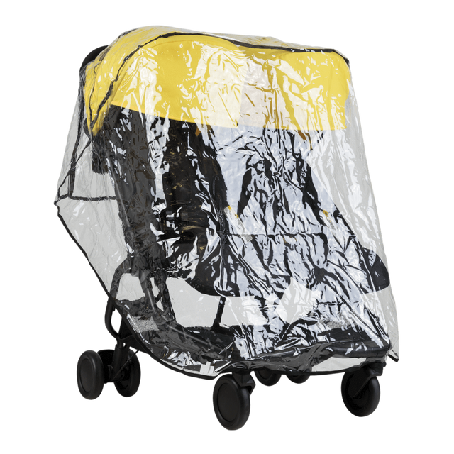 Mountain Buggy nano duo fitted with double storm cover_default