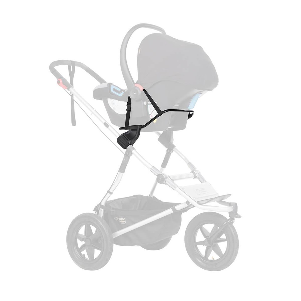Mountain-Buggy-universal-car-seat-adaptor-in-single-newborn-mode